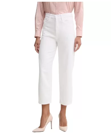 Jeans Donna bianco fit largo 103857 A2H6 ESTELLE|PINKO