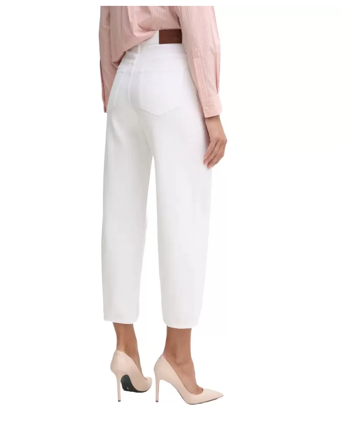 Jeans Donna bianco fit largo 103857 A2H6 ESTELLE|PINKO Jeans Donna bianco fit largo 103857 A2H6 ESTELLE|PINKO