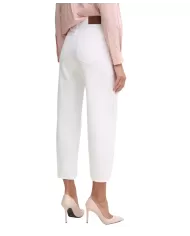 Jeans Donna bianco fit largo 103857 A2H6 ESTELLE|PINKO