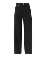 Jeans Donna nero a vita alta largo 103857 A2H6 ESTELLE PE|PINKO Jeans Donna nero a vita alta largo 103857 A2H6 ESTELLE PE|PINKO