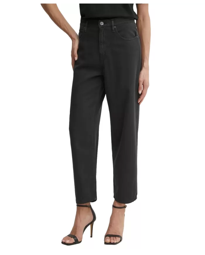 Jeans Donna nero a vita alta largo 103857 A2H6 ESTELLE PE|PINKO Jeans Donna nero a vita alta largo 103857 A2H6 ESTELLE PE|PINKO