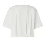 T-shirt Donna bianca con logo ricamato 104257 A2F8 TORRONE|PINKO T-shirt Donna bianca con logo ricamato 104257 A2F8 TORRONE|PINKO