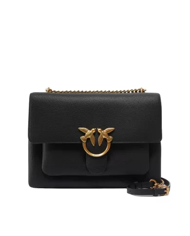 Borsa Donna nero/oro antico pelle bottalata 104527 A29Q LOVE ONE|PINKO