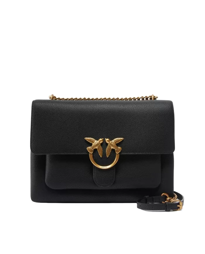 Borsa Donna nero/oro antico pelle bottalata 104527 A29Q LOVE ONE|PINKO Borsa Donna nero/oro antico pelle bottalata 104527 A29Q LOVE ONE|PINKO
