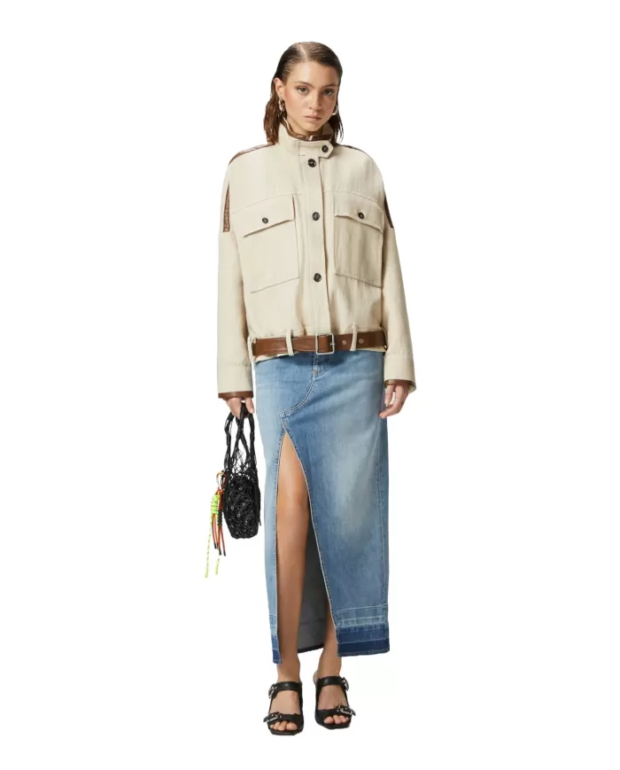 スカート PINKO SS25 IL CAIRO GONNA DENIM EASY (104628 A2EAPJE) 100240843313000_0_173676950973