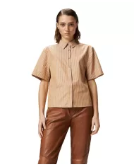 Camicia Donna a maniche corta rigate 104779 A2FH INNUENDO|PINKO Camicia Donna a maniche corta rigate 104779 A2FH INNUENDO|PINKO