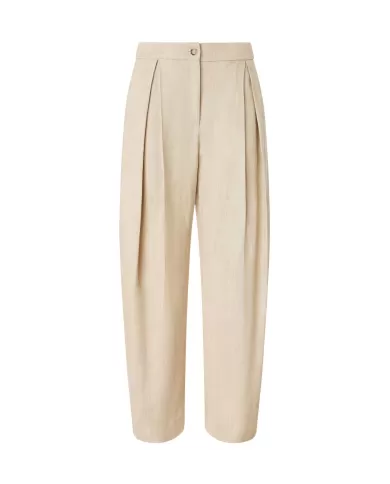 Pantalone Donna stile palazzo con piega 104781 A2EJ SCUSAMI|PINKO