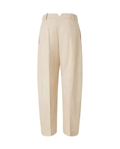 Pantalone Donna stile palazzo con piega 104781 A2EJ SCUSAMI|PINKO
