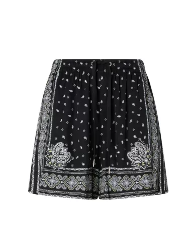 Shorts Donna ampio stampa bandana 104792 A2FL SORPRENDIMI|PINKO