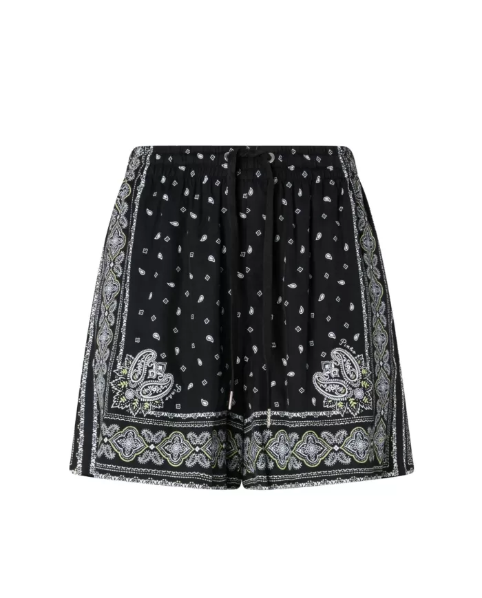 Shorts Donna ampio stampa bandana 104792 A2FL SORPRENDIMI|PINKO Shorts Donna ampio stampa bandana 104792 A2FL SORPRENDIMI|PINKO