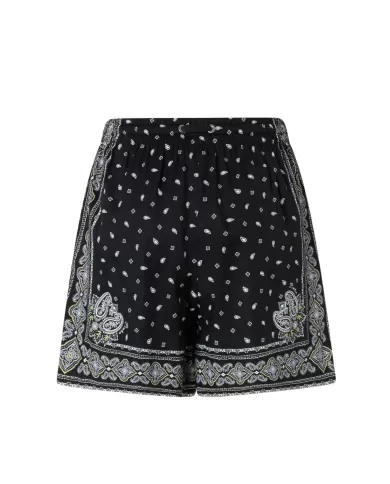 Shorts Donna ampio stampa bandana 104792 A2FL SORPRENDIMI|PINKO