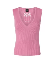 Top Donna con logo in trasparenza sul retro104808 A1KW AGNER|PINKO