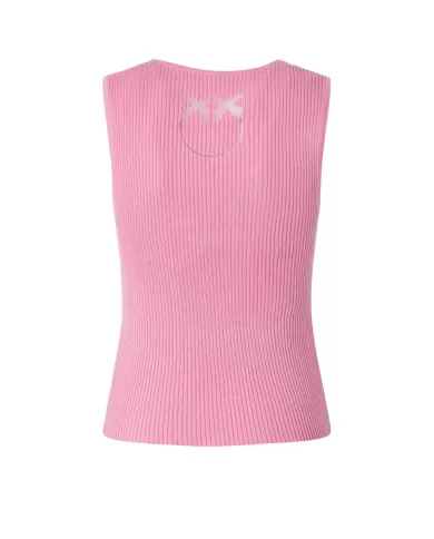 Top Donna con logo in trasparenza sul retro104808 A1KW AGNER|PINKO