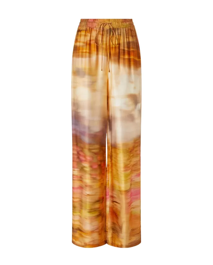 Pantalone Donna fantasia paesaggio beige 104830 A2G0 PURPLE RAIN|PINKO Pantalone Donna fantasia paesaggio beige 104830 A2G0 PURPLE RAIN|PINKO