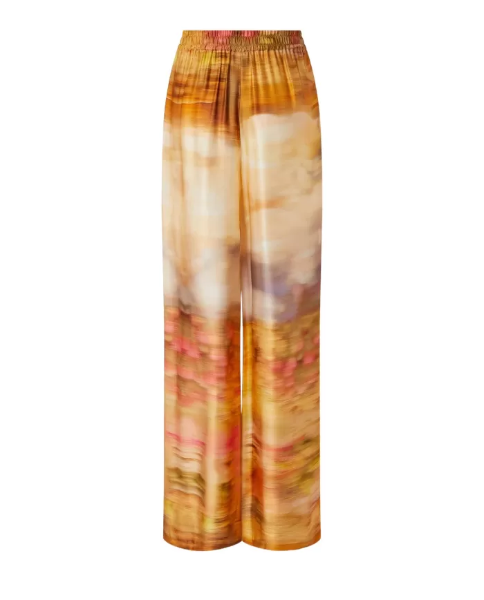 Pantalone Donna fantasia paesaggio beige 104830 A2G0 PURPLE RAIN|PINKO Pantalone Donna fantasia paesaggio beige 104830 A2G0 PURPLE RAIN|PINKO