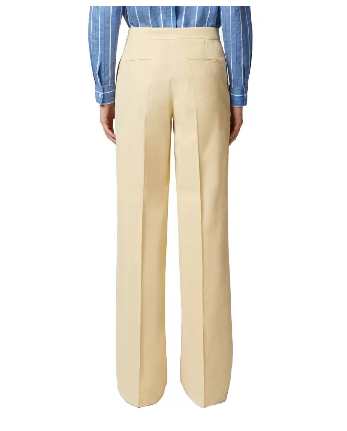 Pantaloni Donna giallo modello ampio 104929 A0IM JACOPONE|PINKO