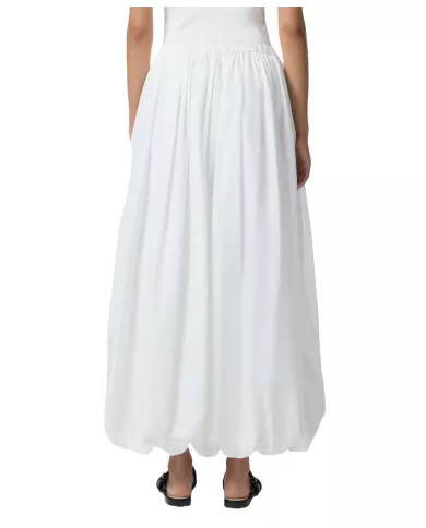 Gonna Donna bianca lunga a palloncino 105214 A2LD JOHNNY|PINKO