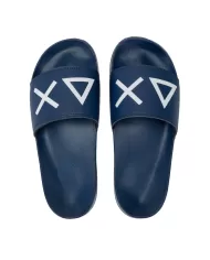 Ciabatta Uomo mare blu con fascia logata X35102 SLIPPERS LOGO|SUN68 Ciabatta Uomo mare blu con fascia logata X35102 SLIPPERS LOGO|SUN68