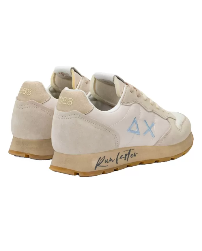 Sneakers Uomo bianco/panna tessuto/camoscio Z35105 TOM VINTAG|SUN68