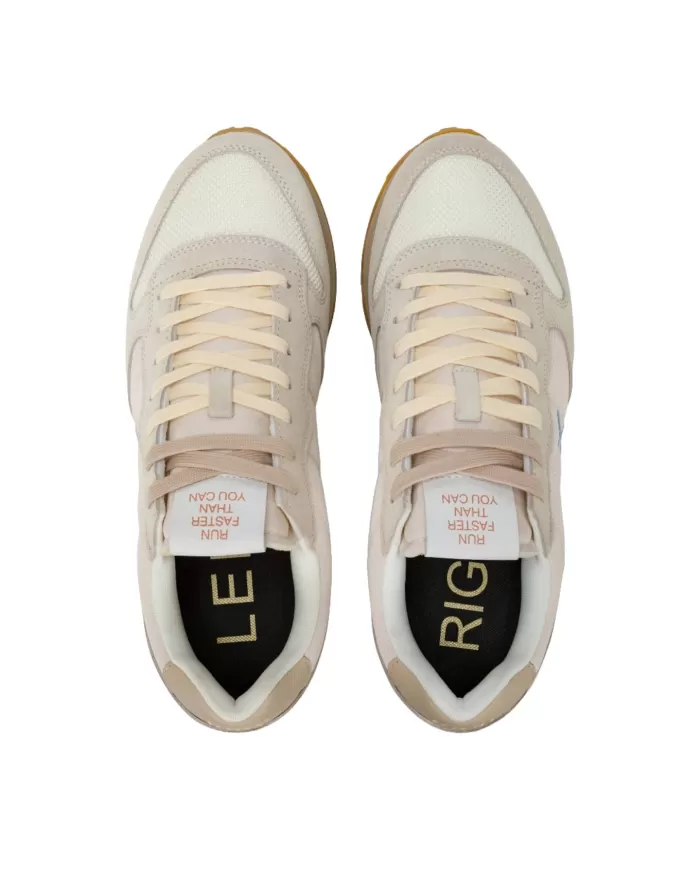 Sneakers Uomo bianco/panna tessuto/camoscio Z35105 TOM VINTAG|SUN68