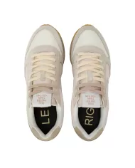 Sneakers Uomo bianco/panna tessuto/camoscio Z35105 TOM VINTAG|SUN68