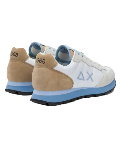 Sneakers Uomo bianca in tessuto/camoscio Z35108 TOM MULTICOLOR|SUN68