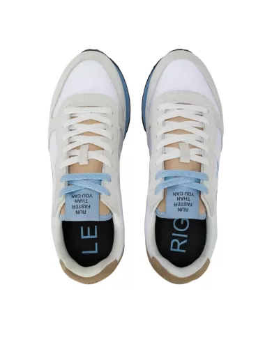 Sneakers Uomo bianca in tessuto/camoscio Z35108 TOM MULTICOLOR|SUN68