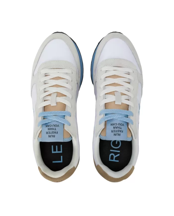 Sneakers Uomo bianca in tessuto/camoscio Z35108 TOM MULTICOLOR|SUN68