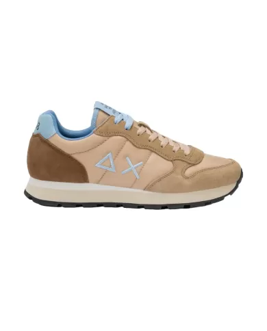 Sneakers Uomo beige in tessuto/camoscio Z35108 TOM MULTICOLOR|SUN68