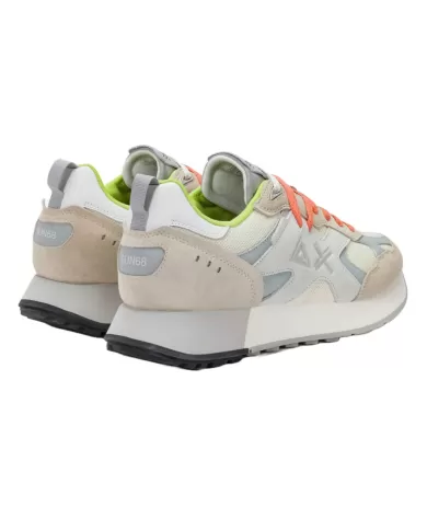 Sneakers Uomo bianco panna con logo laterale Z35115 JAKI OUTDOOR|SUN68