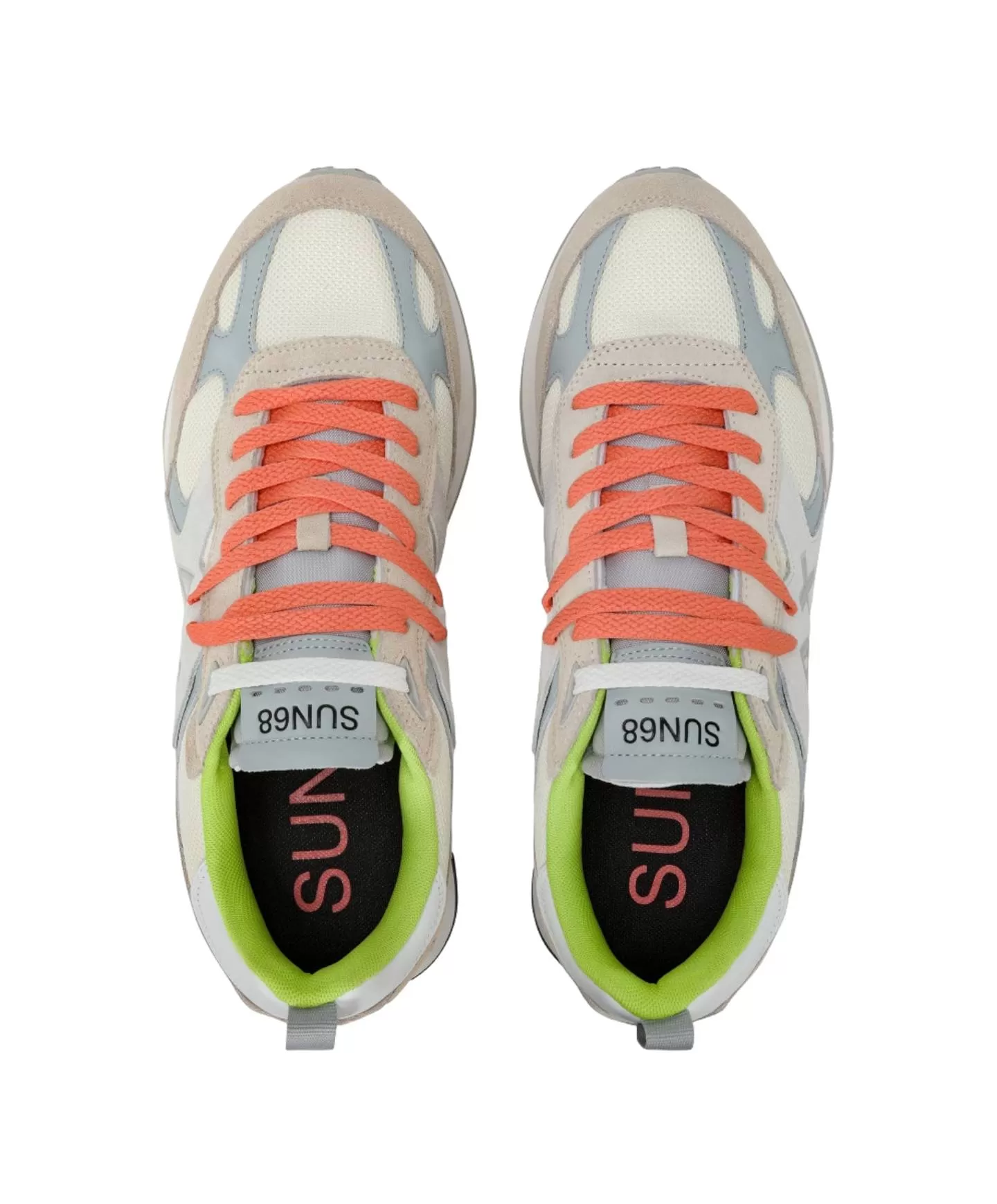 SUN68 Sneakers Uomo Z35115 JAKI OUTDOOR PE 2025 in tessuto stile runner con logo - Foto 8 di 8