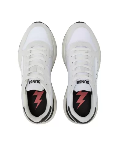 Sneaker Uomo bianca con dettagli neri Z35120 NIKI 2.0 SOLID|SUN68