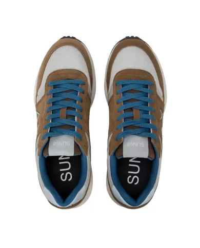 Sneakers Uomo marrone e dettagli azzurro Z35125 SUNDAY DA|SUN68