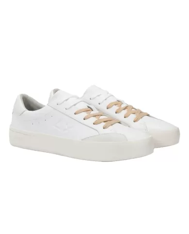 Sneakers Uomo bianca in pelle Z35140 STREET LEATHER|SUN68