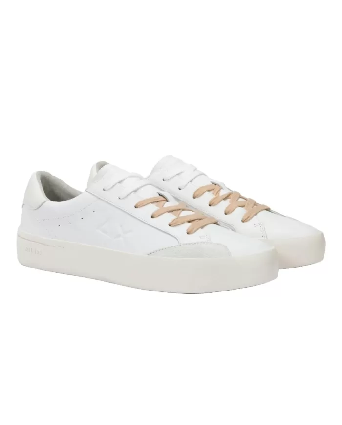 Sneakers Uomo bianca in pelle Z35140 STREET LEATHER|SUN68 Sneakers Uomo bianca in pelle Z35140 STREET LEATHER|SUN68