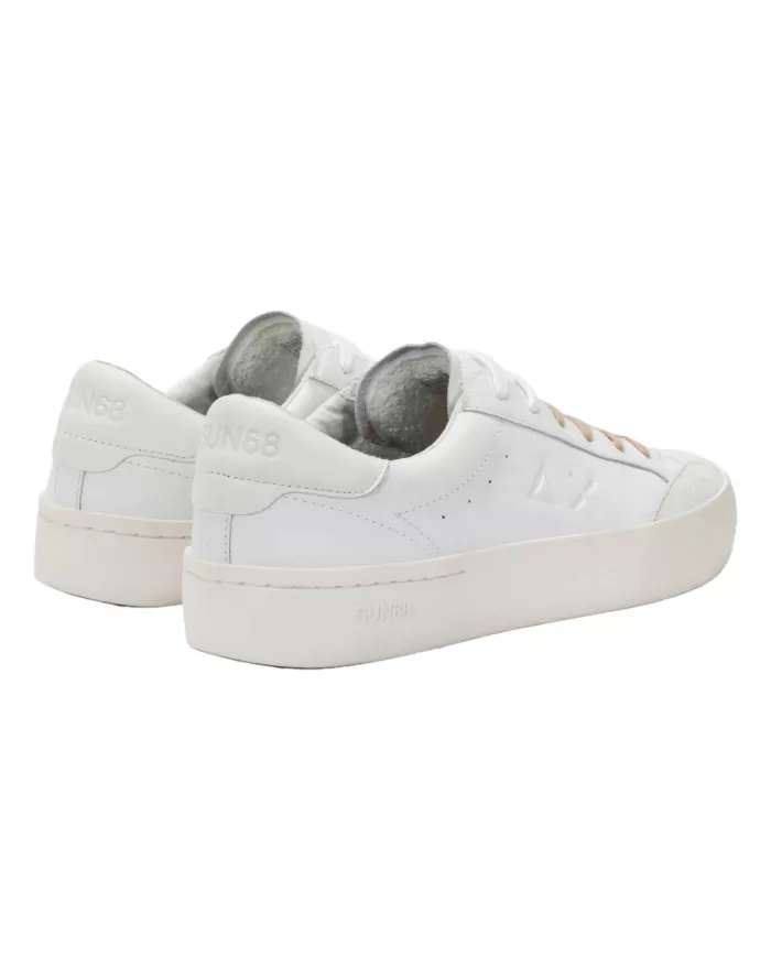 Sneakers Uomo bianca in pelle Z35140 STREET LEATHER|SUN68