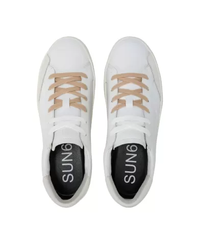 Sneakers Uomo bianca in pelle Z35140 STREET LEATHER|SUN68