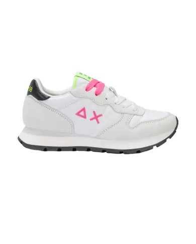 Sneakers Donna bianche con dettagli fuxia Z35201 ALLY SOLID NYLON|SUN68