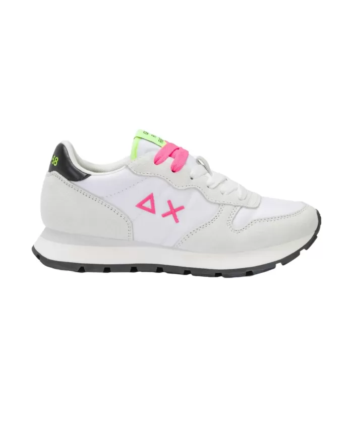 Sneakers Donna bianche con dettagli fuxia Z35201 ALLY SOLID NYLON|SUN68 Sneakers Donna bianche con dettagli fuxia Z35201 ALLY SOLID NYLON|SUN68