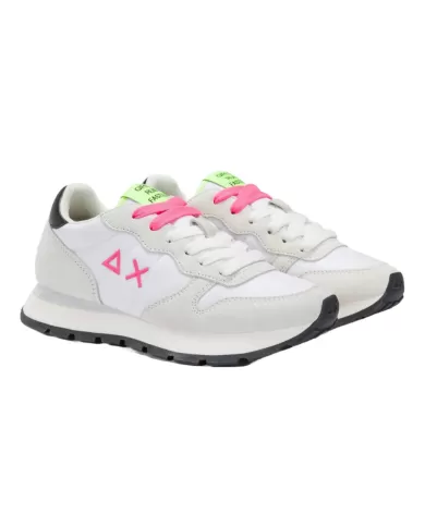 Sneakers Donna bianche con dettagli fuxia Z35201 ALLY SOLID NYLON|SUN68