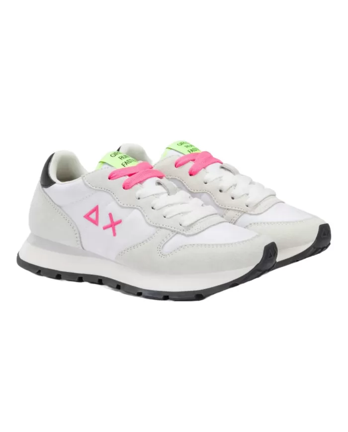 Sneakers Donna bianche con dettagli fuxia Z35201 ALLY SOLID NYLON|SUN68 Sneakers Donna bianche con dettagli fuxia Z35201 ALLY SOLID NYLON|SUN68