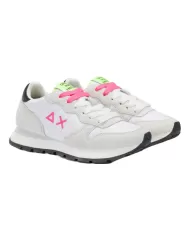 Sneakers Donna bianche con dettagli fuxia Z35201 ALLY SOLID NYLON|SUN68