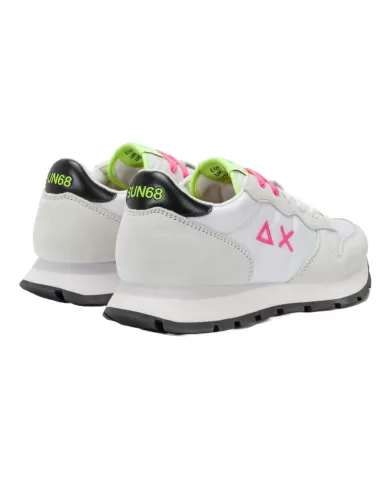 Sneakers Donna bianche con dettagli fuxia Z35201 ALLY SOLID NYLON|SUN68