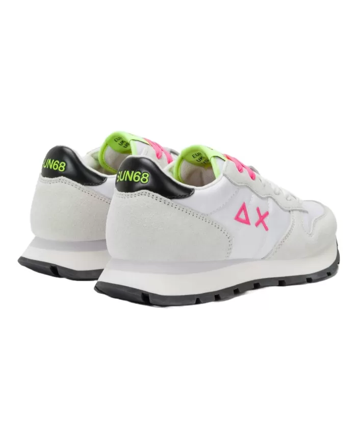 Sneakers Donna bianche con dettagli fuxia Z35201 ALLY SOLID NYLON|SUN68