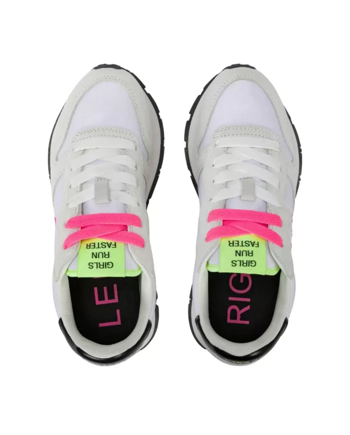 Sneakers Donna bianche con dettagli fuxia Z35201 ALLY SOLID NYLON|SUN68