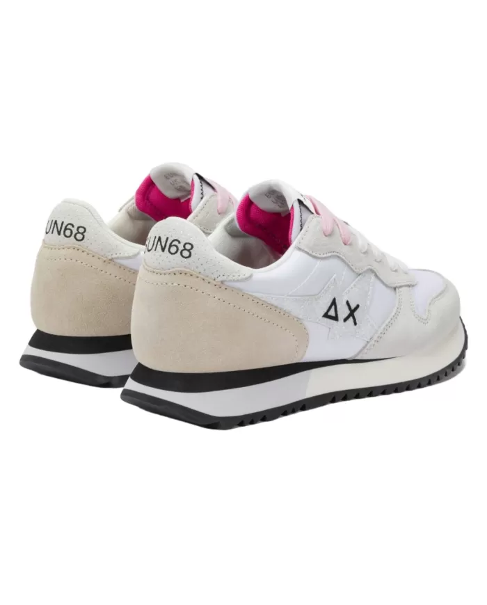 Sneakers Donna bianca tessuto/camoscio Z35212 STARGIRL GLITTER|SUN68 Sneakers Donna bianca tessuto/camoscio Z35212 STARGIRL GLITTER|SUN68