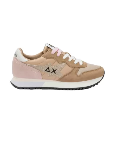 Sneakers Donna rosa /beige in tessuto Z35212 STARGIRL GLITTER|SUN68