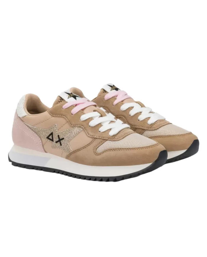 Sneakers Donna rosa /beige in tessuto Z35212 STARGIRL GLITTER|SUN68 Sneakers Donna rosa /beige in tessuto Z35212 STARGIRL GLITTER|SUN68