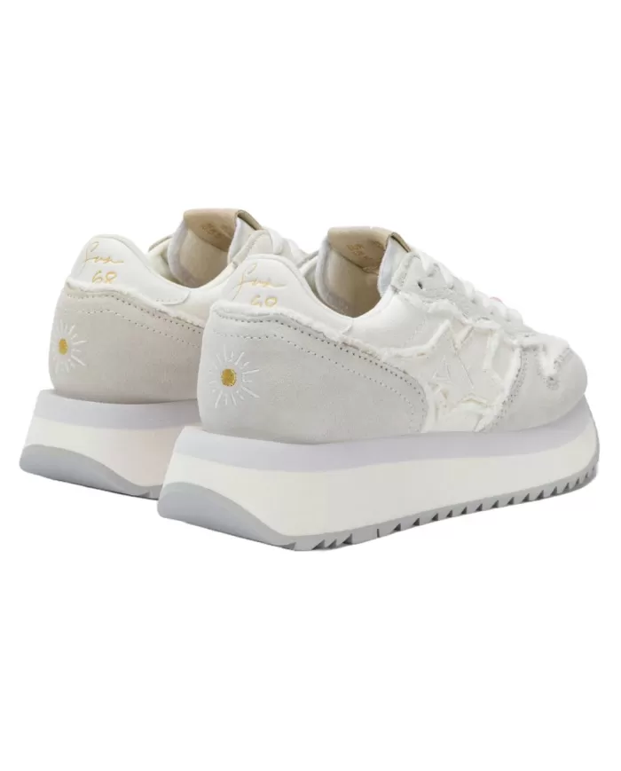 Sneakers Donna bianco panna in tessuto Z35216 BIG STARGIRL CANVA|SUN68 Sneakers Donna bianco panna in tessuto Z35216 BIG STARGIRL CANVA|SUN68