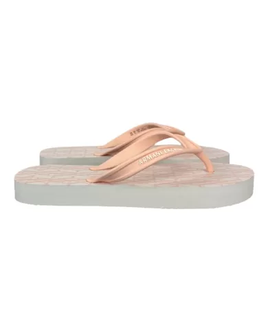 Infradito Donna bianca/rosa suola logata XDQ010 XV700|ARMANI EXCHANGE Infradito Donna bianca/rosa suola logata XDQ010 XV700|ARMANI EXCHANGE